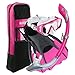 U.S. Divers Diva Women Snorkel Set, Ladies Silicone Mask, Trek Travel Fins, Dry Top Snorkel + Snorkeling Gear Bag - Purple - Small