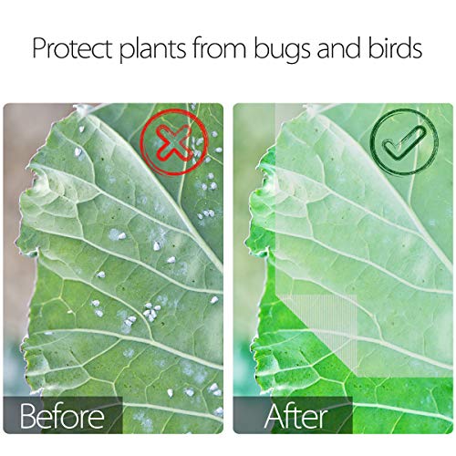 19.7 ft x 9.8ft Garden Insect Screen Insect Barrier Netting Mesh Bird