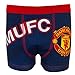Manchester United FC Official Soccer Gift Mens Crest Boxer Shorts Navy LGE.