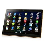 10 inch Android 7.0 Octa Core Tablet with Dual Sim Card Slots Unlocked 3G Phone Call Phablet 64GB ROM Tablet PC Built in WiFi and Camera GPS (107-Black)