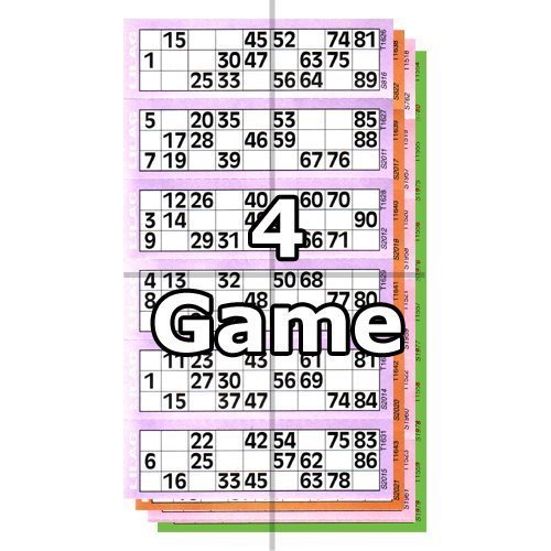 Jumbo Bingo Ticket Booklets, 6 to View, 4 Game by Jumbo