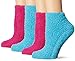 Dr. Scholl's Women's 2 Pack Aloe Spa Low Cut Socks, Fuchsia/Blue, 9-11 Sock/4-10 Shoe
