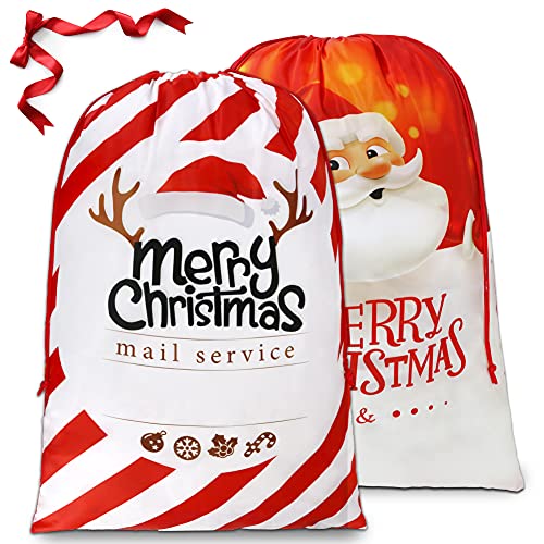 BeeGreen Santa Claus Drawstring Gift Bag