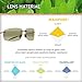 Maui Jim Men's and Women's Breakwall Polarized Rimless Sunglasses, Trans Smoke Grey/Maui HT™, Medium