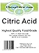 One (1) Pound of 100% Fine Crystalline Food Grade Citric Acid