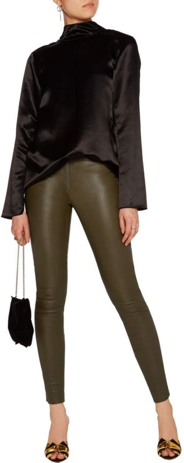 lamb leather pants