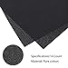 Pllieay 14 Count Big Size Black Classic Reserve Aida Cloth Cross Stitch Cloth Fabric, 1 Pack, 59 by 39 Inch