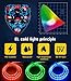 YXwin Purge Mask Light up LED Halloween Mask for Adults Men Women Boys Girls