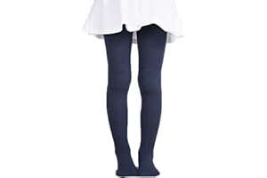 Monvecle Girls' Thick Cotton Stockings Socks Stretch Cable Knit Footed Tights