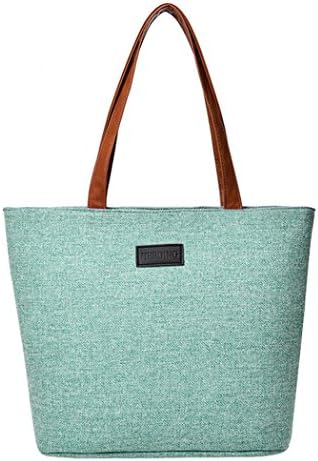 Alixyz Canvas Tote Bag for Women School Work Travel and Shopping Laptop Bag