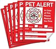 Amazon.com: Pet Alert Safety Fire Rescue Sticker - Save Our Pets ...