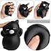 Outee 5.3 Inch Jumbo Cat Squishies Slow Rising Toys Cat Kawaii Squishies Soft Slow Rising Squeeze Toys, Black