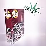 Double Platinum Wraps 2x Berries Flavor Box of 25 Packs - Limited Edition Kush Sticker