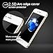 [Privacy Filter] Tateguard Iphone 7 plus Tempered Glass Screen Protector [Privacy-Proof][Edge-to-Edge Coverage] [Front + Back PET protector] [White Tooling]