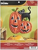Bucilla Felt Applique Wall Hanging Kit, 13.5 by 15.5-Inch, 86692 Pumpkins