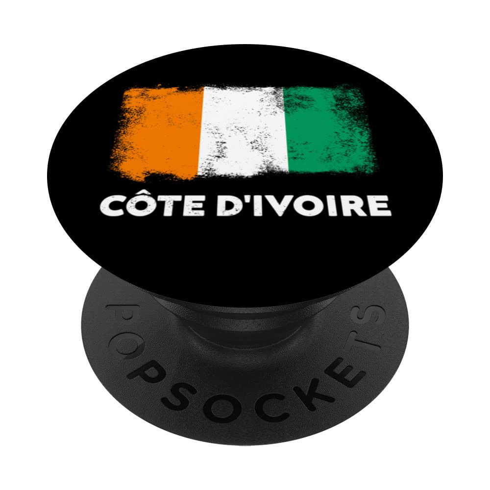 Côte d'Ivoire Flag Ivory Coast PopSockets Swappable PopGrip