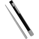 Wamery Serrated Knife Sharpener, Retractable Diamond Rod Pocket (Black) | For Serrated &amp; Straight Blades, Multifunctional Sharpening Tool for Outdoor Kitchen, Fishing, Hunting &amp; Camping Trips
