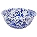 Crow Canyon Home Enamelware Serving Bowl, 1.5 quart, Blue/White Splatter (Single)