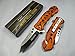 TAC FORCE Assisted Opening Rescue Tactical Pocket Folding Stainless Steel Blade Knife Outdoor Survival Camping Hunting - Orange Camo