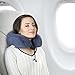 Pete Gear Hub Travel Pillow - Memory Foam Neck Pillow - Airplane Pillow for Car, Bus, Train Travel, Rest - 2 Carry Travel Pillowcase - Protective Navy Blue Velour Cover Product Name