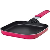 Ecolution Kitchen Extras 6-Inch Square Griddle, Mini, Pink
