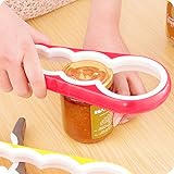 Idepet(TM) Universal Lid JAR Opener / Bottle Opener / Can Opener Kitchen Gadget Easy Twist Tool for Multiple Sizes (Random Color)