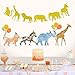 Gold Glitter Jungle Safari Animal Banner Zoo Themed Baby Shower Kids Birthday Party Supplies Decorations