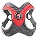 Gooby - Trekking Harness, Small Dog Fleece Lined Harness with Memory Foam Padding, Red, X-Small