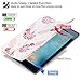 Lontect Compatible iPad 9.7 2018 Case with Apple Pencil Holder Slim Lightweight Trifold Stand Folio Smart Auto Wake/Sleep Soft TPU Cover for Apple iPad 2018 9.7 Inch 6th Generation, Floral Pineapple