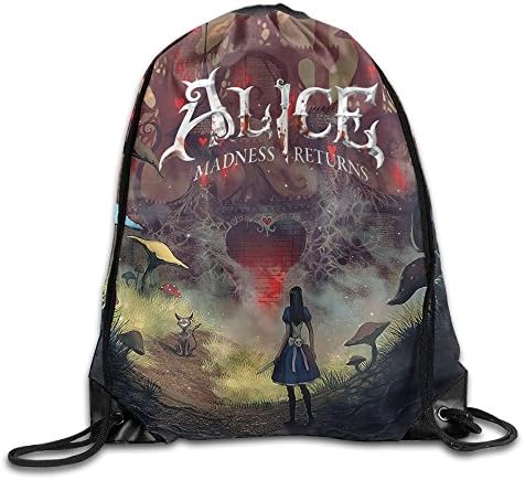 Alice Madness Returns Drawstring Backpack Sack Bag