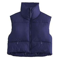 Kissonic Women's Padded Down Vest Puffer Stand