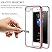iPhone 7 Plus Case,Amuoc Soft Bumper Cover with Crystal Clear Back Panel Protective Case for iPhone 7 Plus (Rose gold)