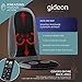 Gideon Shiatsu Back Massage Chair Seat Cushion with Six Programs and Heat Deep Kneading Back Massager for Car, Home or Office Use