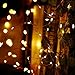 daxpoo 100 LED 33FT Copper Wire Solar Outdoor Waterproof Fairy String Lights (Warm White)