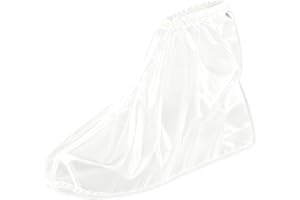 eggigi 10 Pairs Transparent Reusable Waterproof Shoe Covers, Non-Slip Outdoor Rain Protective Footwear Covers