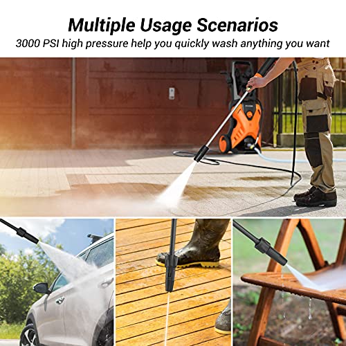 [Upgraded] Paxcess Electric Pressure Washer, 3000PSI 2.5GPM Power