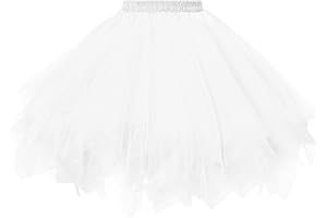 Dressever Vintage 1950s Short Tulle Petticoat Ballet Bubble Tutu
