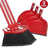 O-Cedar Angler Angle Broom with Dust Pan (Pack of 3)