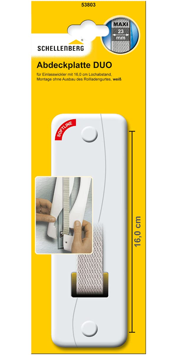 Schellenberg 53803 Softline Winder Cover Hole Spacing 16.0 cm White