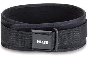 Valeo VA4678XL Classic Back Support, X-Large, 38-43" Waist Size, 6" Width, Nylon, Black