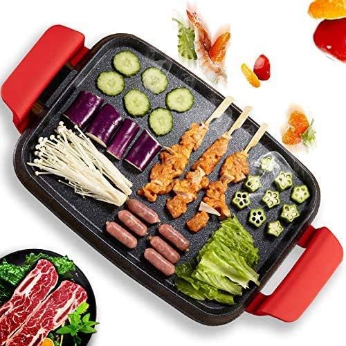 review UXZDX CUJUX Multi Function Household Electric Grills Electric Griddles Hot Pot BBQ Machine Non Stick Pan