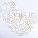 Simmer Stone Desk Organizer Set, 4 in 1 Decorative Desk Accessories Organizer, Letter Sorter, File Holder, Desk Tray and Pen Holder, Gold