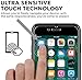 Aduro Screen Protector for iPhone 8/7/6/6s 4.7-inch (NOT Plus), Tempered Glass Shatter Proof Film, 3-Pack