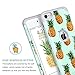 iPod 6 Case, iPod 5 Cases, BENTOBEN Super Slim Pineapple Design Hard PC Soft Rubber Hybrid Glossy Anti-Scratch Shock Proof Protective Case for iPod Touch 5 6th Generation, Green/Gray