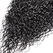 Rolisy Curly Clip in Human Hair Extensions Real Soft Thick 8A Grade Human Hair for Women Curly Hair Clip ins,Natural Black Color,10 Pcs,120 Gram (16 INCH, Water Wave)