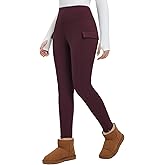 baleaf Women's Fleece Lined Leggings Thick Thermal Warm Winter Tights High Waisted Pockets Snow Pants