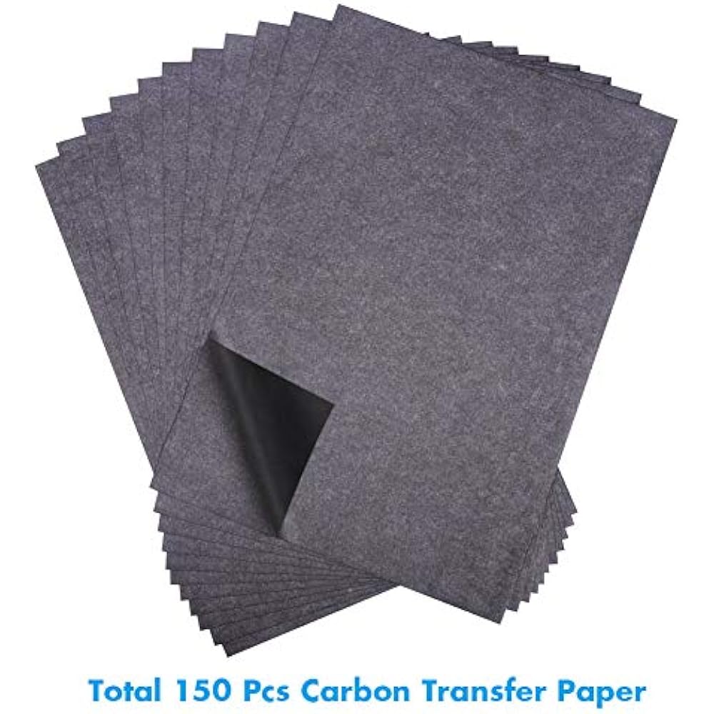 150 Sheets Carbon Transfer Tracing Paper Black Graphite Wood Burning