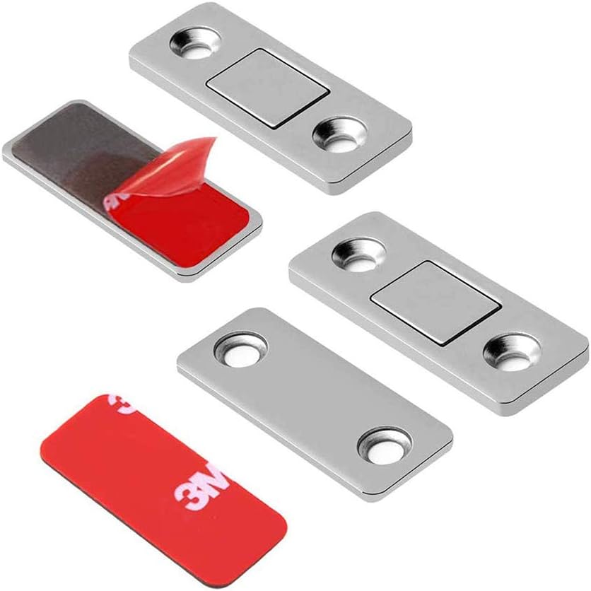 6 Pack Cabinet Door Magnetic Catches, Ultra Thin Adhesive Door Magnets Catch - Image 4
