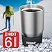 Kollea 18/8 Stainless Steel Tumbler Double Wall Vacuum Insulated Travel Mug Water Coffee Cup for Home, Office, School for Hot & Cold Drinks (Black)