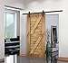 Unionline 6.6 Ft Sliding Barn Door Hardware Kit Country Style (8 FT Straight Style)